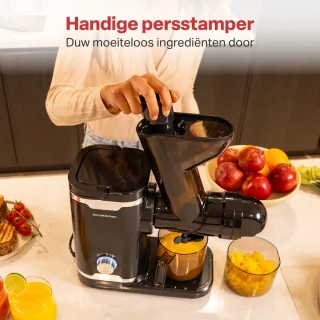 AoraKitchen Slowjuicer Juicer 500 ML Zwart