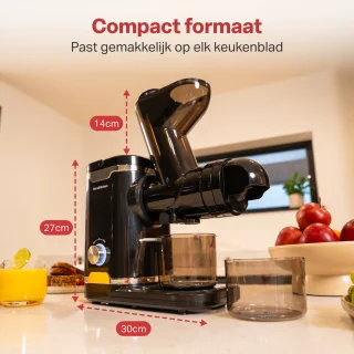 AoraKitchen Slowjuicer Juicer 500 ML Zwart