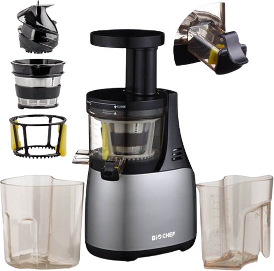BIOCHEF Synergy Slowjuicer Zilver 150W