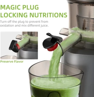 BioloMix SlowJuicer Zwart 200W 78mm