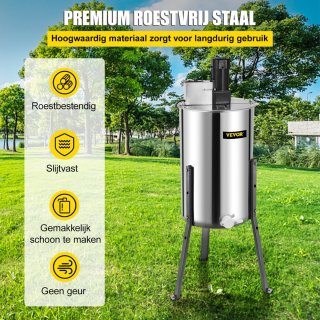 Wat vinden we goed aan de Bolture Handmatige Honingcentrifuge RVS