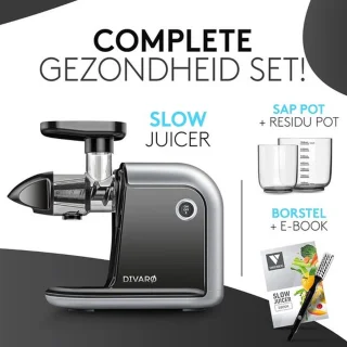 Bortel 3-in-1 Sapcentrifuge en Blender Roestvrij Staal Zwart