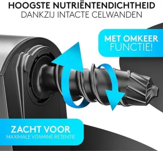 Bortel 3-in-1 Sapcentrifuge en Blender Roestvrij Staal Zwart