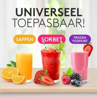 Bortel 3-in-1 Sapcentrifuge en Blender Roestvrij Staal Zwart