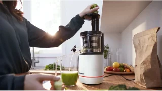 Bosch VitaExtract MESM500W Slowjuicer Zwart Wit