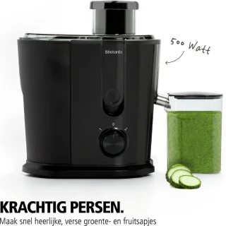 Brabantia BBEK1123BK Slowjuicer Mat Zwart