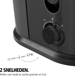 Brabantia BBEK1123BK Slowjuicer Mat Zwart