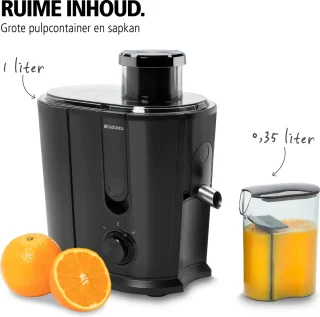Brabantia BBEK1123BK Slowjuicer Mat Zwart