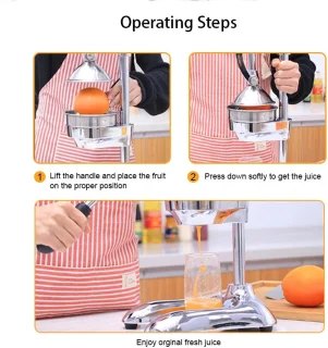 Citruspers Juicer Handmatig voor Thuis en Commercieel Gebruik