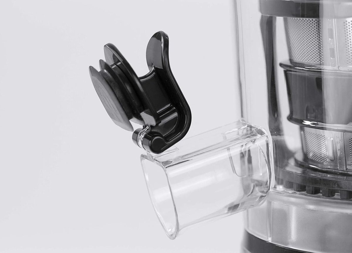 Design Slow Juicer Sapcentrifuge Zwart Roestvrijstaal
