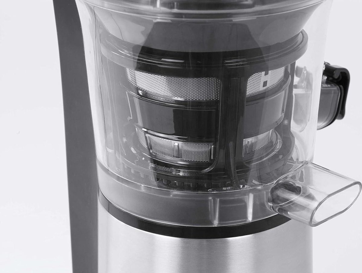 Design Slow Juicer Sapcentrifuge Zwart Roestvrijstaal