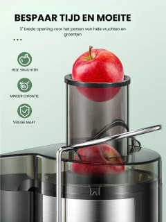 DnA® Sapcentrifuge Slowjuicer Zilver