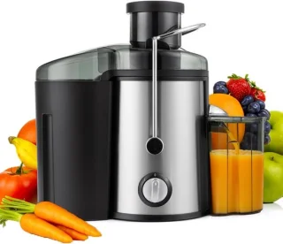 DnA® Sapcentrifuge (Slowjuicer) - Zilver/Zwart