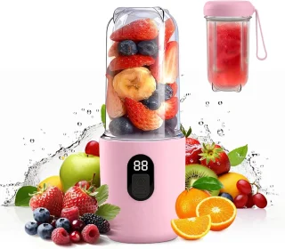 De Draagbare sapcentrifuge mini-mixer 500 ml roze in één oogopslag