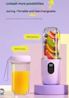 Wat vinden we goed aan de Draagbare sapcentrifuge mini-mixer 500 ml roze