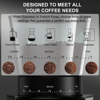 Elektrische Koffiemolen - Conische Burr Grinder
