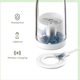 Elektrische Mini Blender 4 Messen Draadloos Oplaadbaar