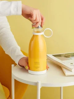 Elektrische Mini Blender 4 Messen Draadloos Oplaadbaar