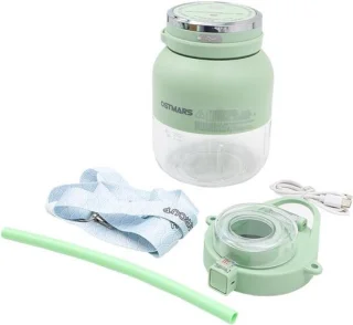 Elektrische sapcentrifuge draagbare blender 800ml groen
