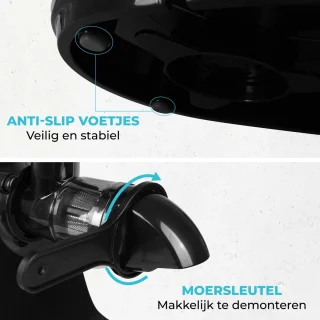Fentic Slowjuicer 700ml Antraciet