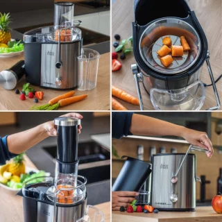 First Austria Slowjuicer Sapcentrifuge 750ml RVS 800W