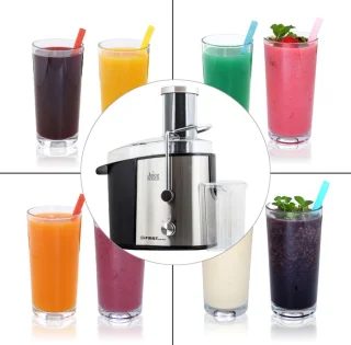 First Austria Slowjuicer Sapcentrifuge 750ml RVS 800W