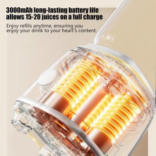 Wat vinden we goed aan de Fruitpers Oplaadbare Draagbare Sapcentrifuge - Zwart