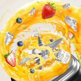 Fruitpers Oplaadbare Draagbare Sapcentrifuge - Zwart