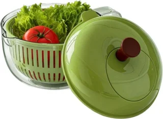 Fruitwasser kom - groente slinger - 23 x 23 x 18 cm - groen