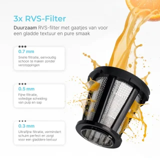 Goodforce Slowjuicer - Groente- en Fruitpers