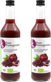 Dieprode puurheid: koudgeperst biologisch granaatappelsap