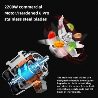 Heavy Duty Slow Juicer 2L BPA-vrij 39000RPM 240V