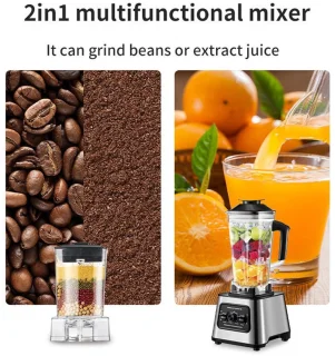 High Power Juicer Blender 2-in-1 Mixer 6000W