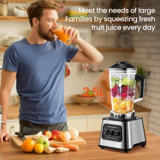 High Power Juicer Blender 2-in-1 Mixer 6000W