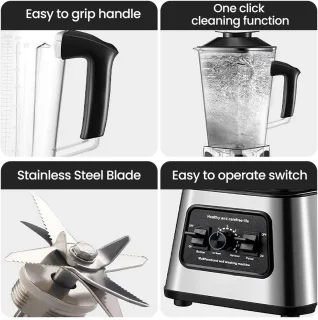 High Power Juicer Blender 2-in-1 Mixer 6000W