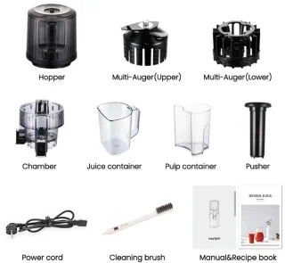 Hurom H70FT Slowjuicer Mat Zwart