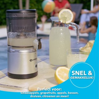 Hurricane Juicer Slowjuicer Draadloos Zilver