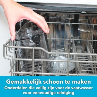 Hurricane Juicer Slowjuicer Draadloos Zilver