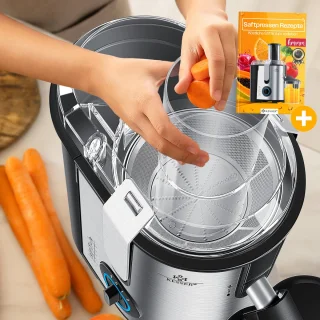 KESSER Slowjuicer 1100W Sapcentrifuge Zilver
