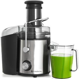 De KitchenBrothers Sapcentrifuge Juicer Zwart in één oogopslag