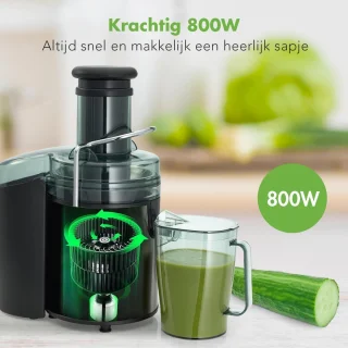 KitchenBrothers Sapcentrifuge Juicer Zwart