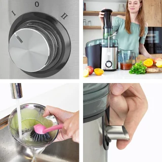 KitchenBrothers Sapcentrifuge Juicer Zwart