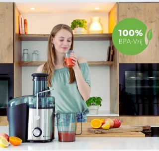 KitchenBrothers Sapcentrifuge Juicer Zwart