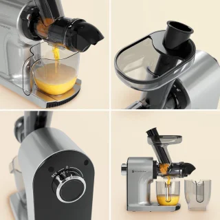 KitchenBrothers Slowjuicer Compact Grijs