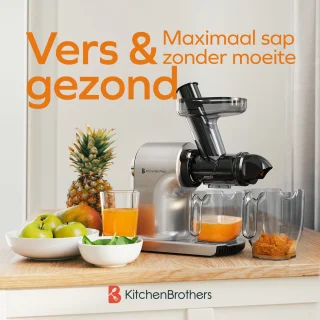 KitchenBrothers Slowjuicer Compact Grijs