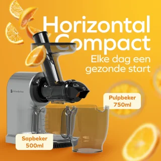 KitchenBrothers Slowjuicer Compact Grijs