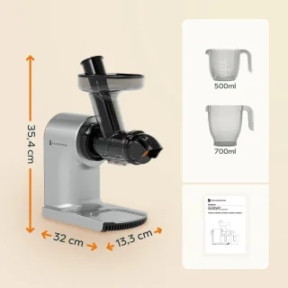 KitchenBrothers Slowjuicer Compact Grijs