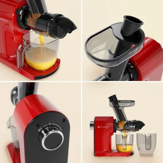 KitchenBrothers Slowjuicer Compact Rood