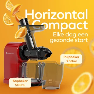 KitchenBrothers Slowjuicer Compact Rood