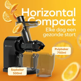 KitchenBrothers Slowjuicer Compact Zwart